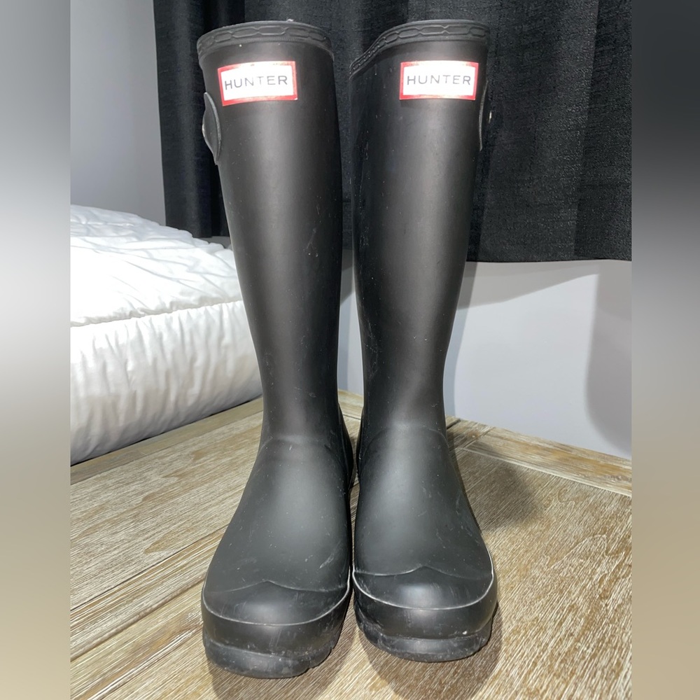 Matte Black Hunter Boots